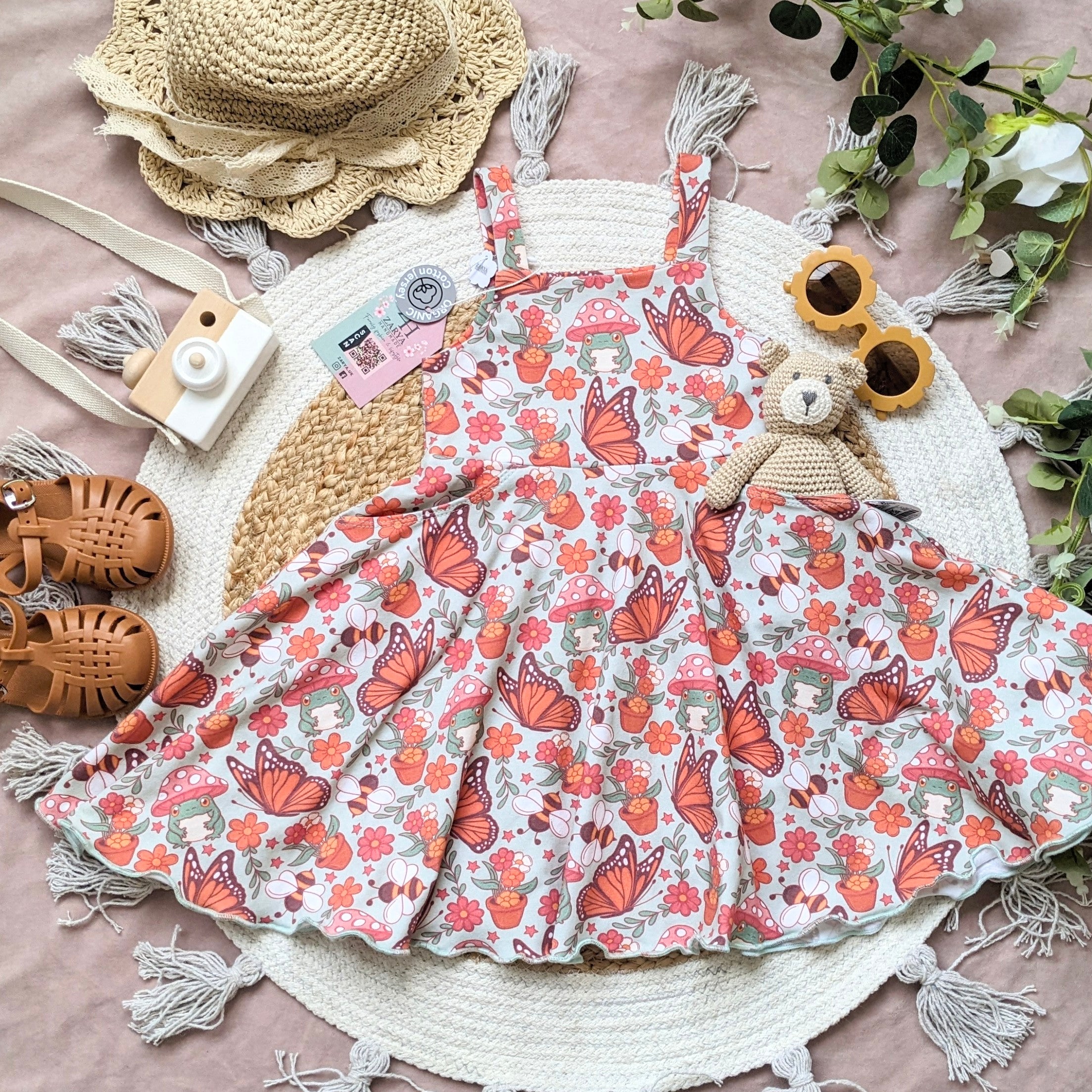Twirly Pinafore - Garden Whimsy