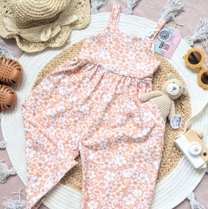 Jumpsuit - Ochre Floral
