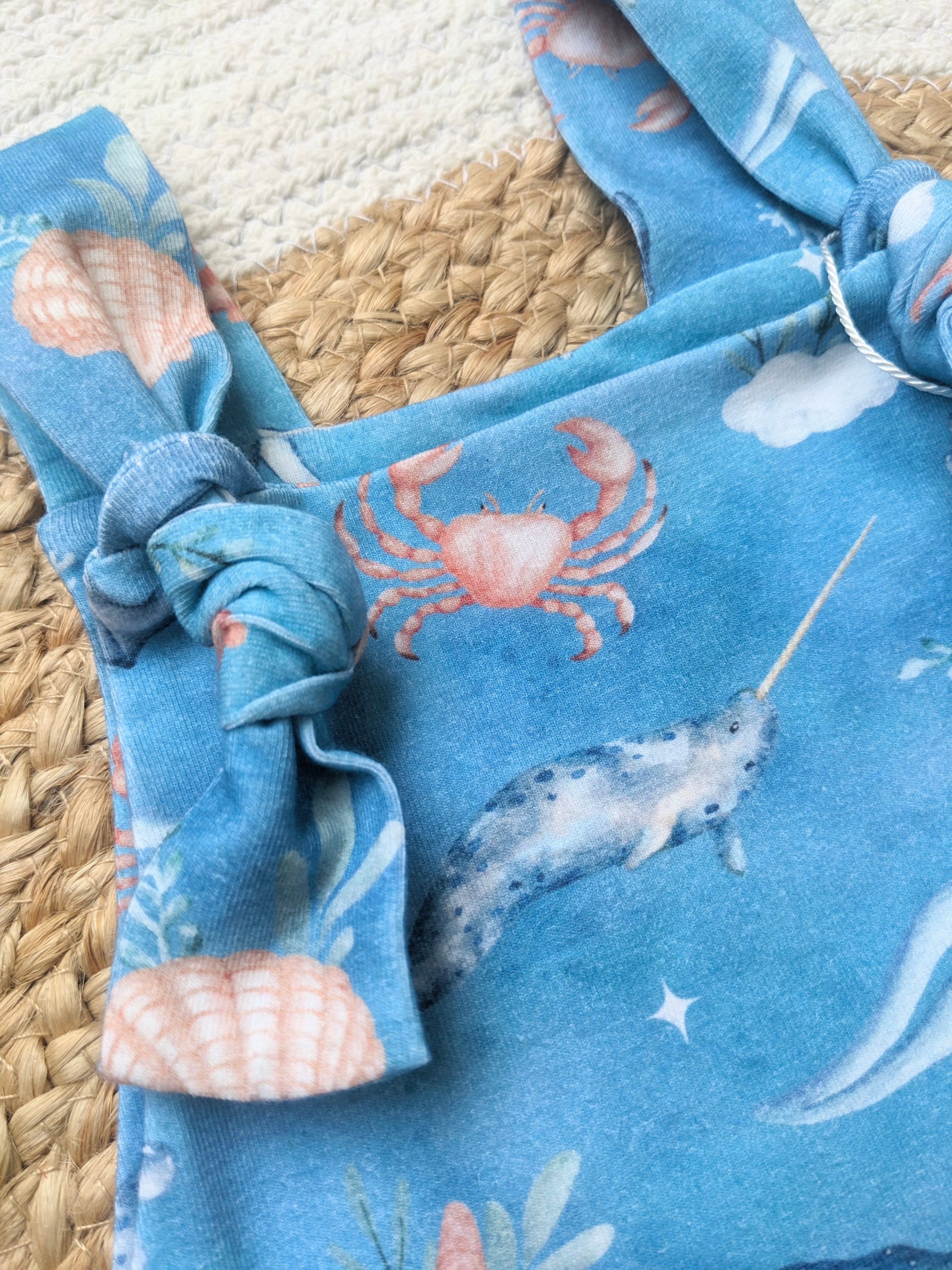 Short Dungarees - Marine