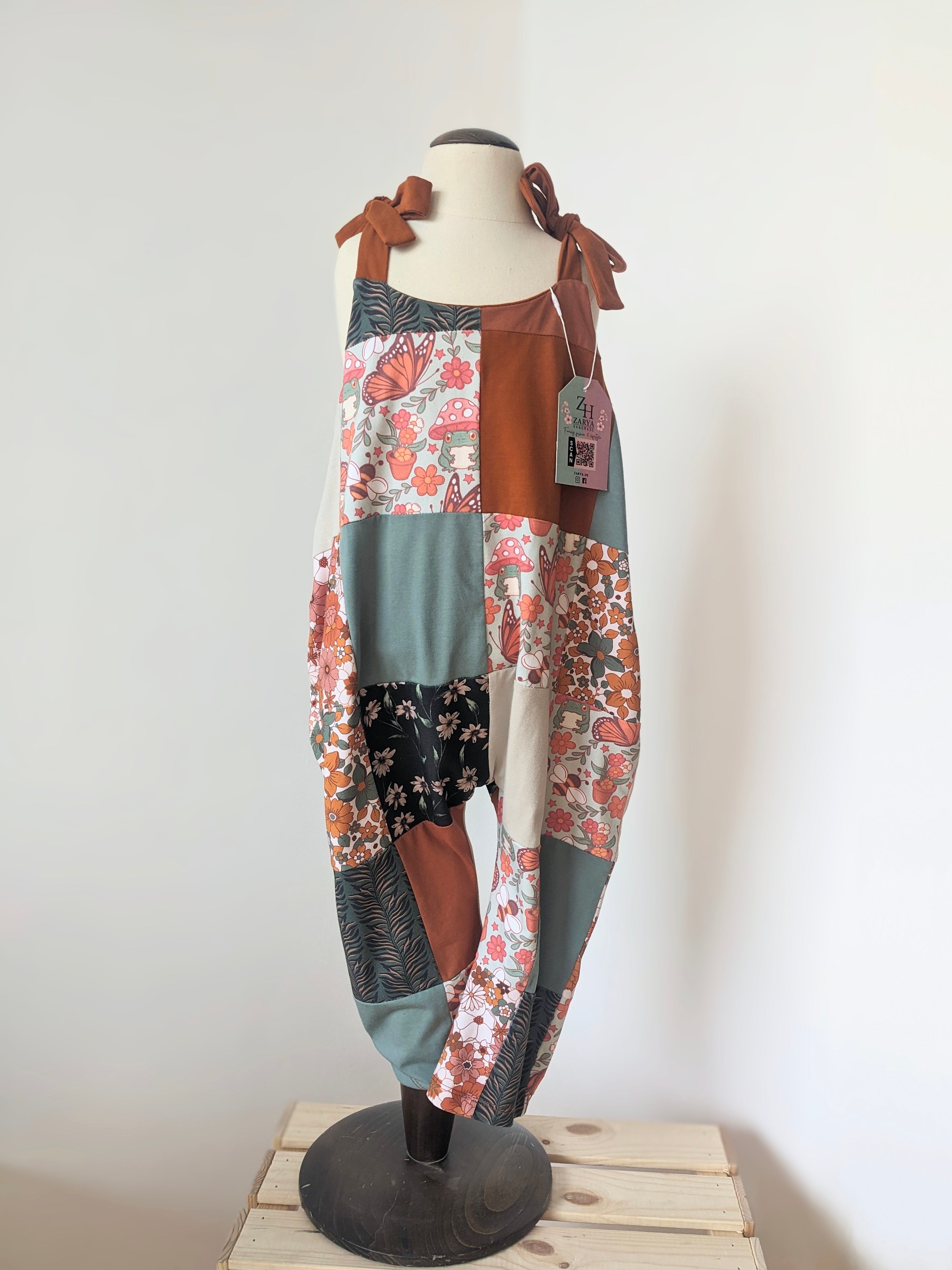 Patchwork Jumpsuit - Retro