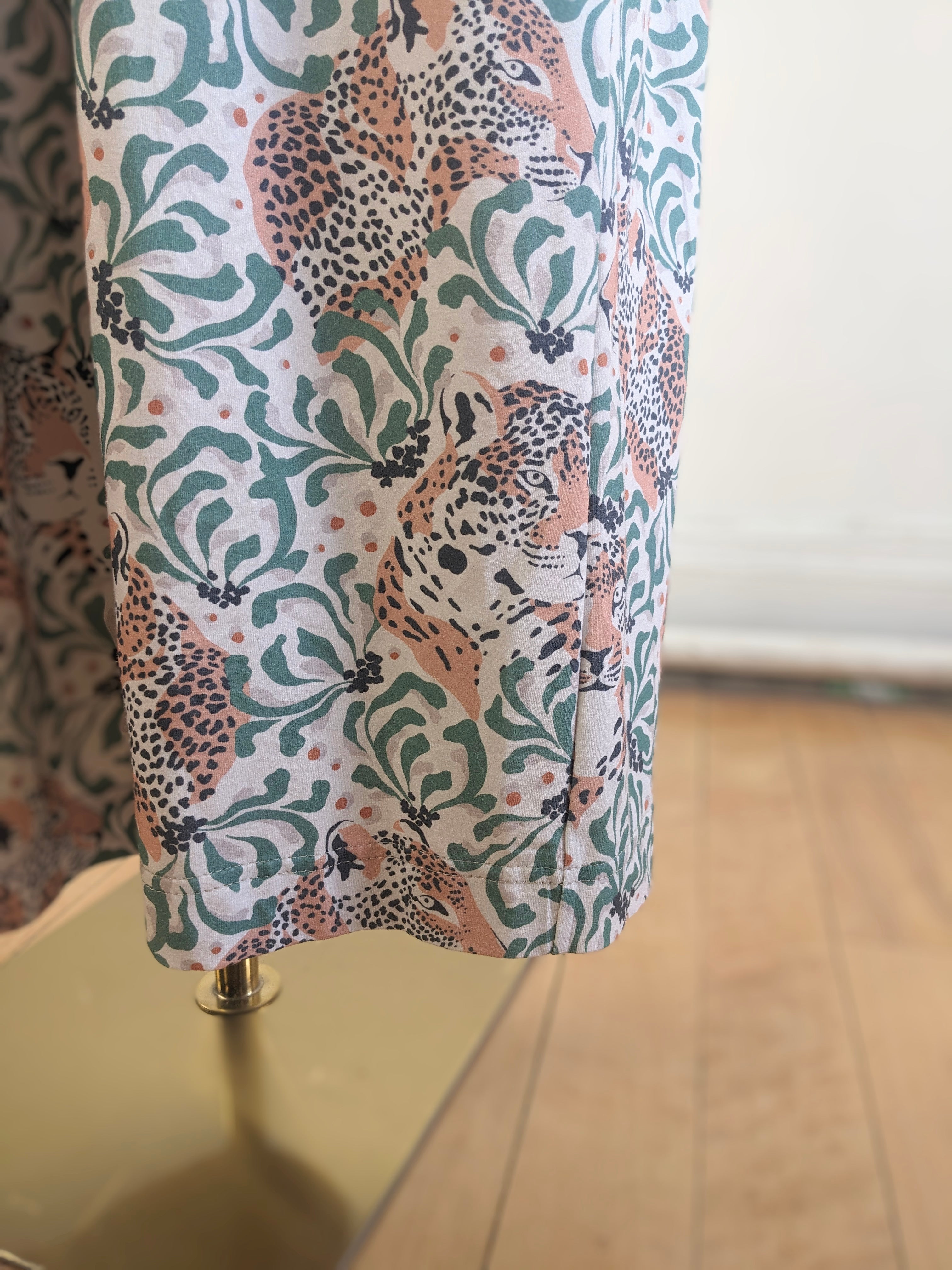 Women's Jumpsuit (Leopard Foliage)