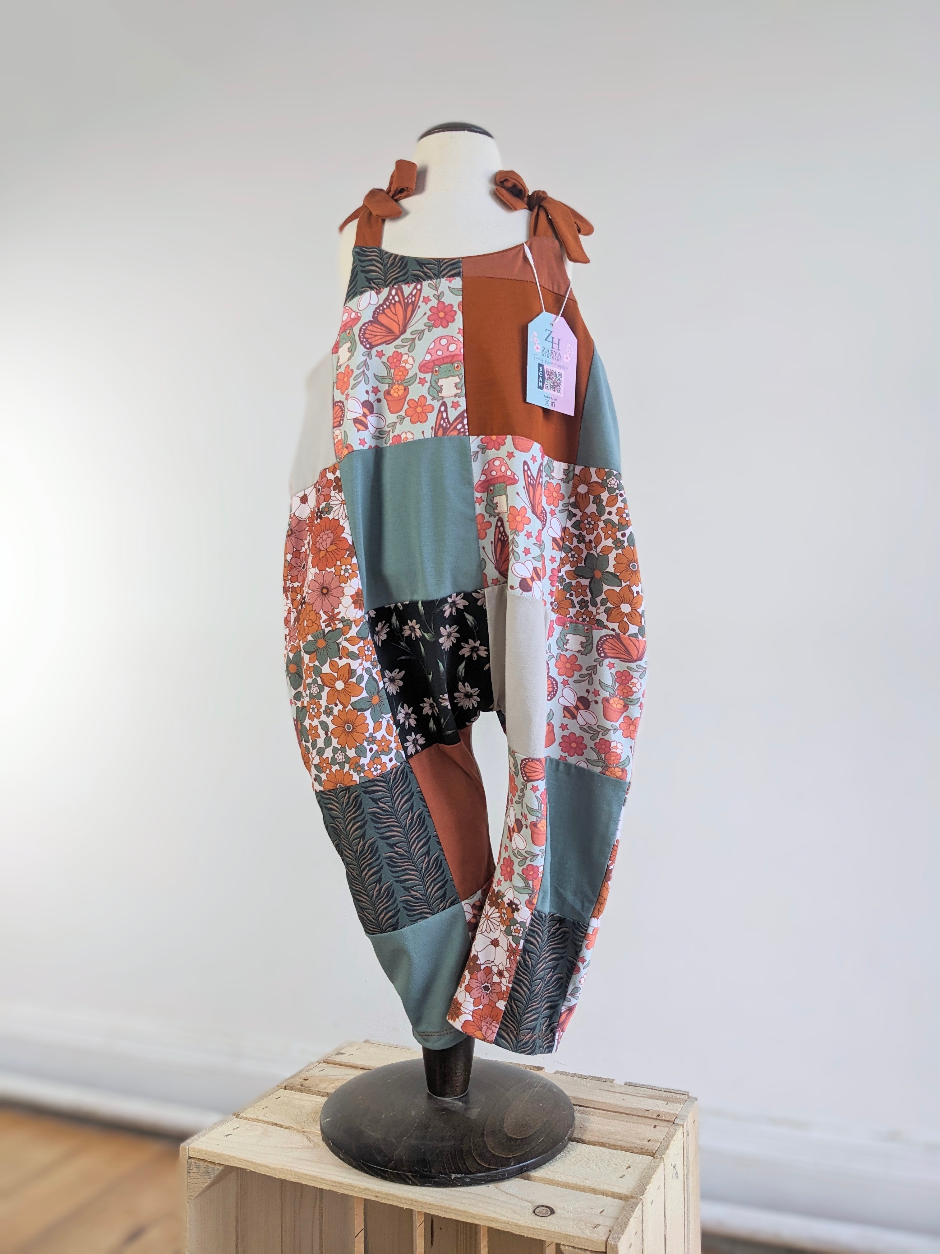 Patchwork Jumpsuit - Retro