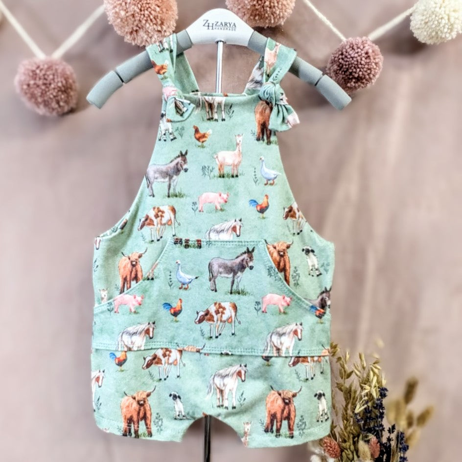 Short Dungarees - Farmland