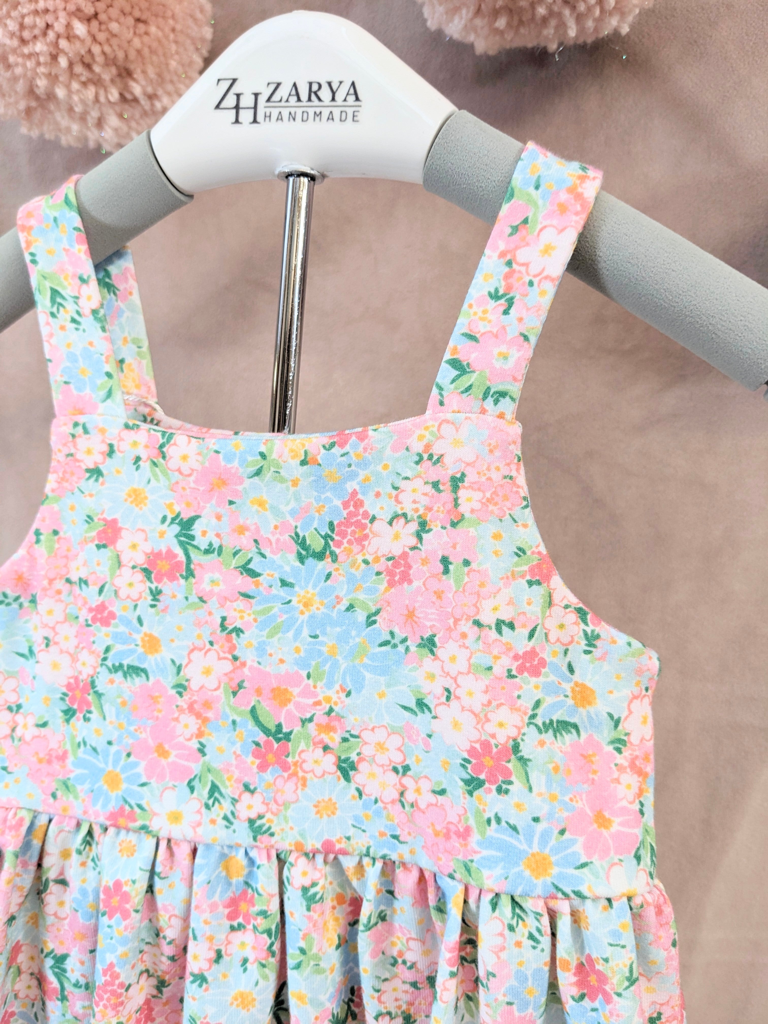 Jumpsuit (Aqua Floral)