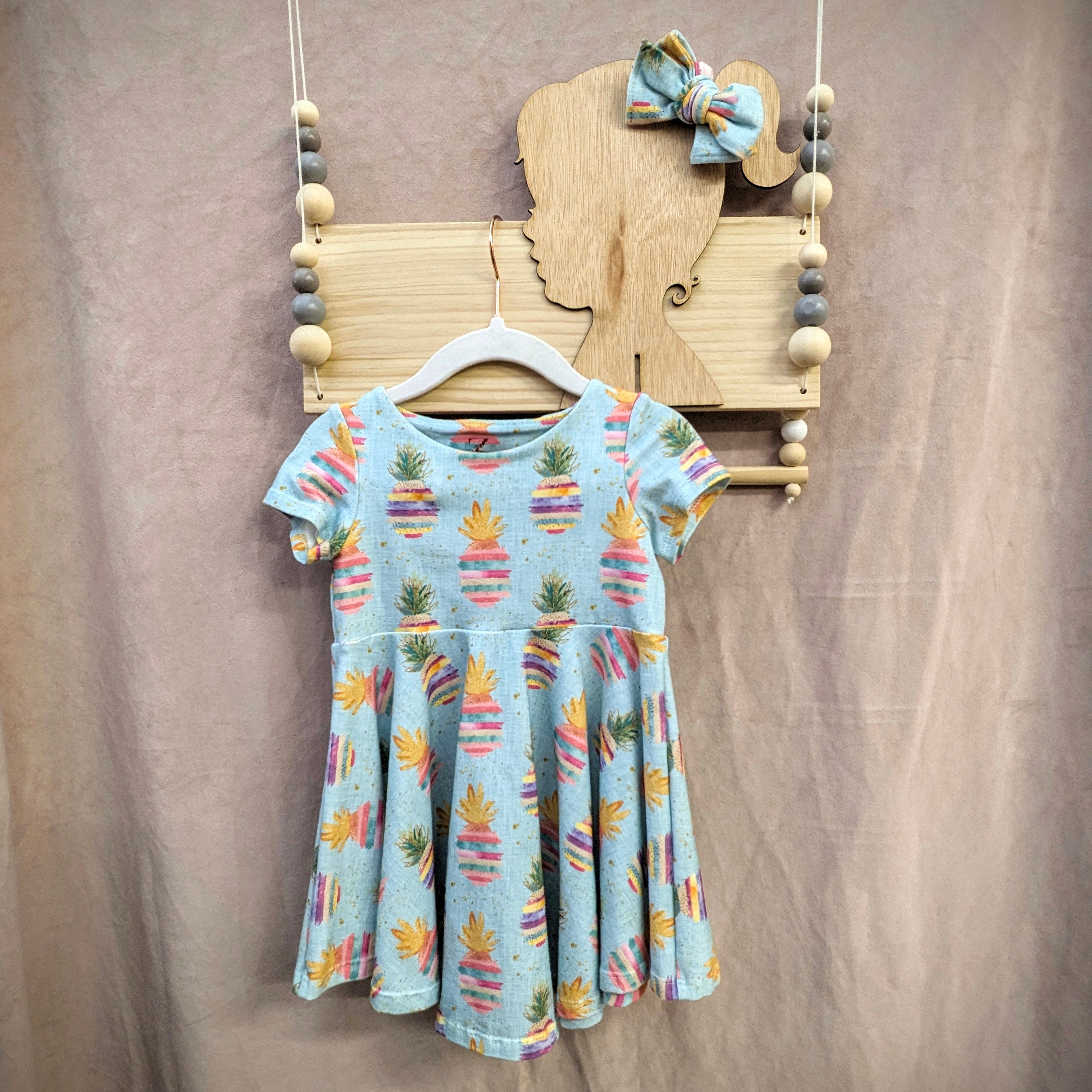 Twirly Dress - Fancy Pineapple