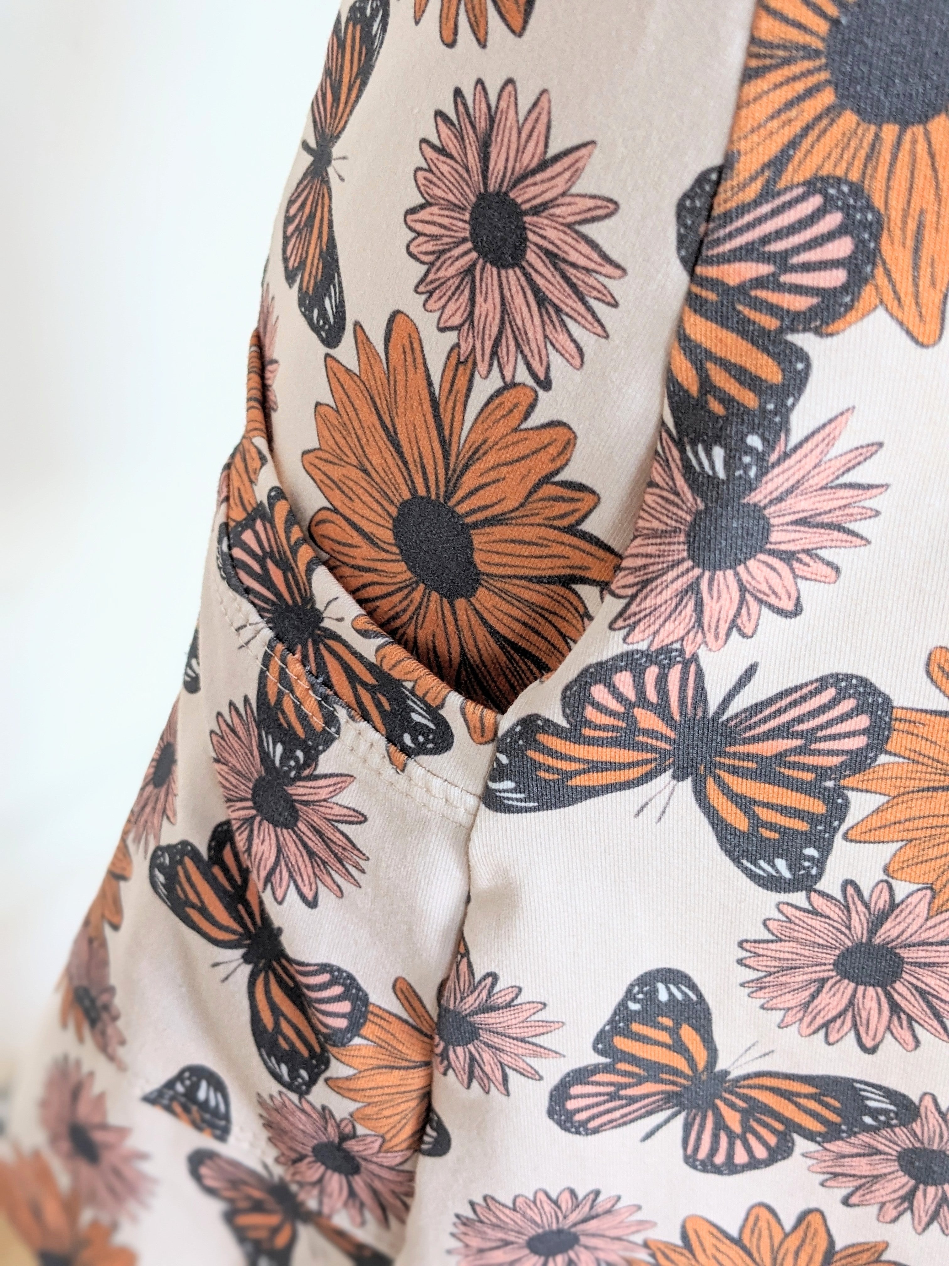 Tunic Set Bishop Sleeves - Autumn Monarch