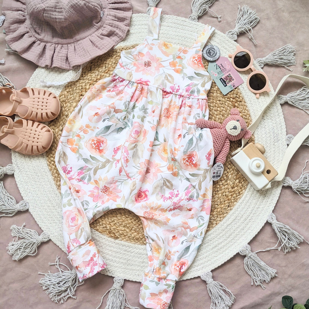 Harem Romper - Summer Dahlias