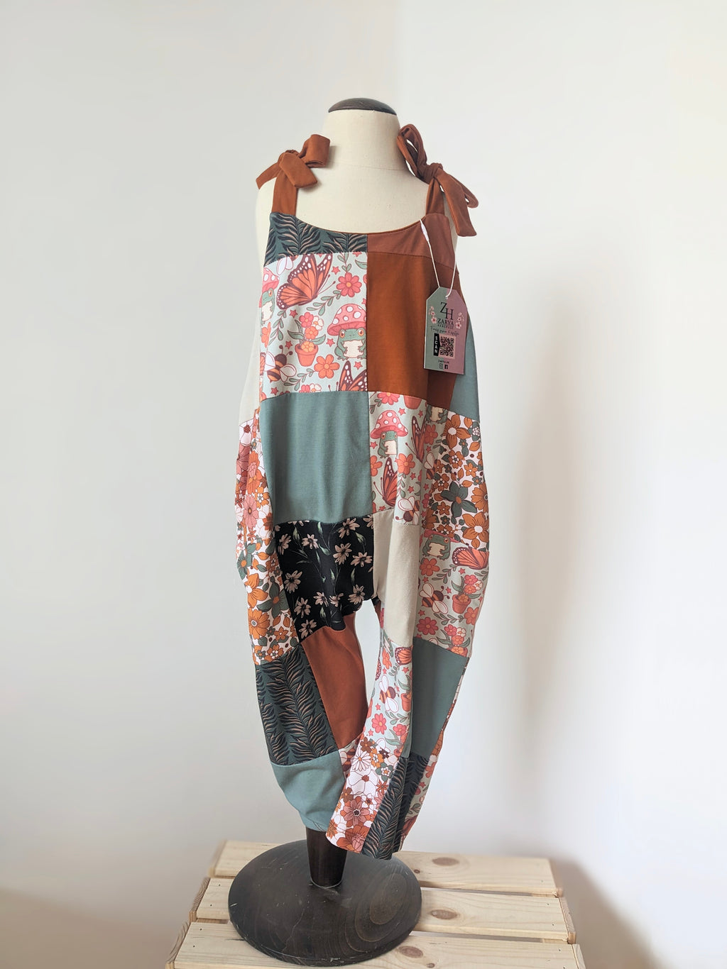 Patchwork Jumpsuit - Retro